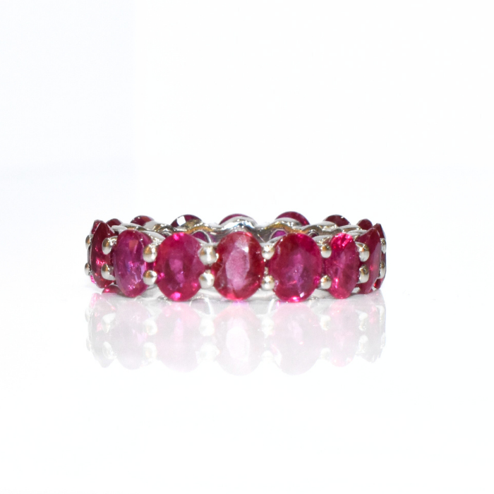 Picture of Natural Ruby Eternity Ring
